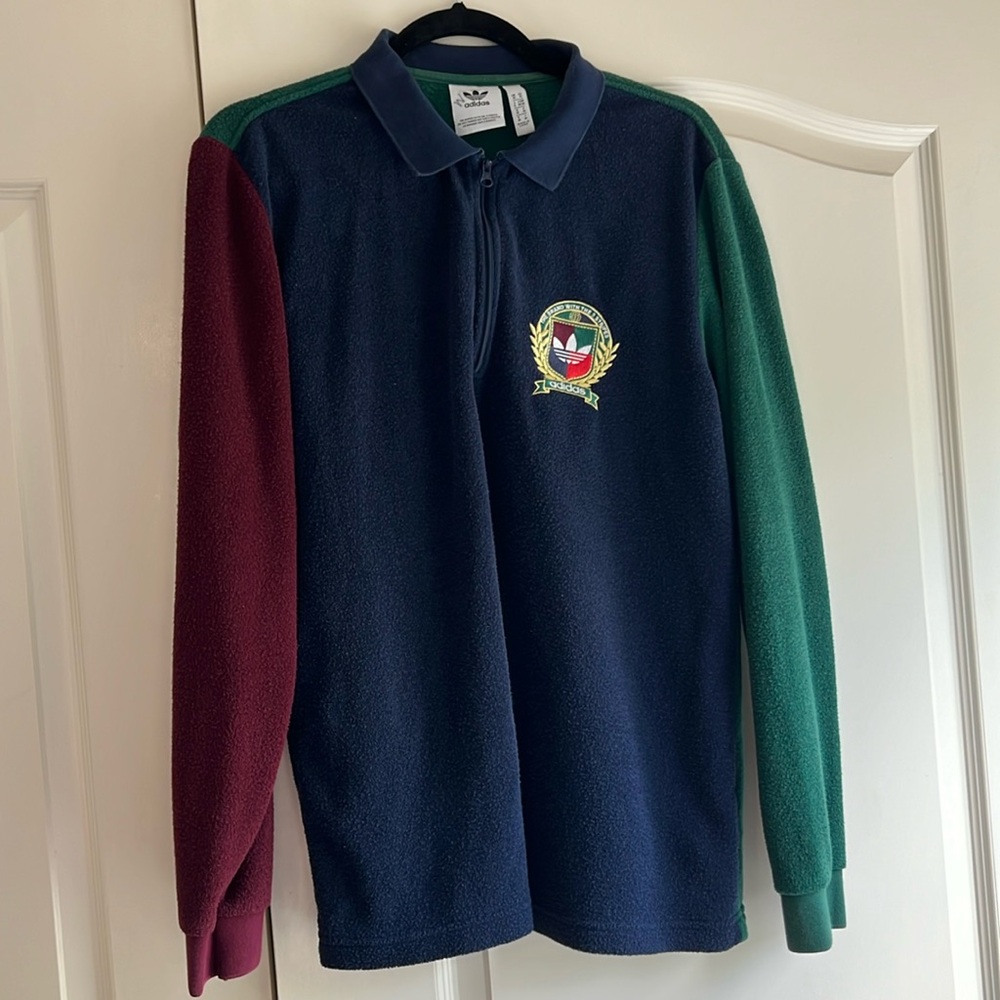 Adidas terry quarter zip